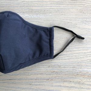 Face mask blue solid